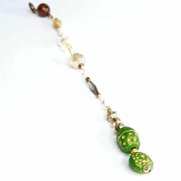 Dowsing Pendulum, Divination Tools, Clay Obsidian Agate Hematite, 1 PC - Picture 5 of 10